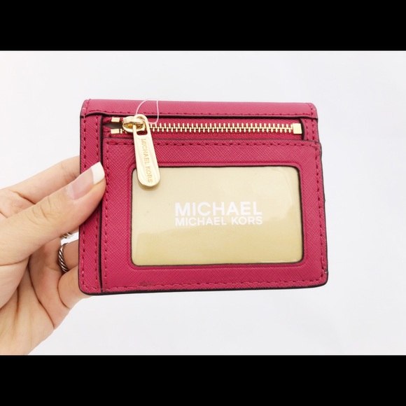 🌸NWT Michael Kors Card Holder Lipstick Pink - Picture 4 of 6